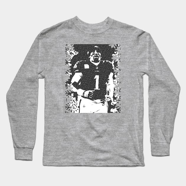 jalen hurts Long Sleeve T-Shirt by Apri